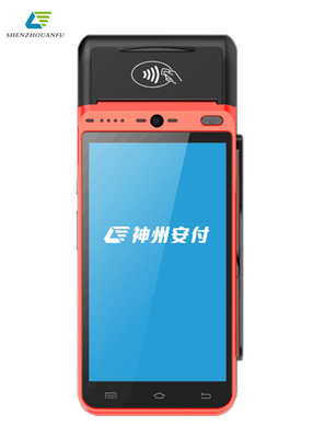 5.5 inç yüksek hızlı yazıcı Android Akıllı POS Terminali Desteği 4G Wifi